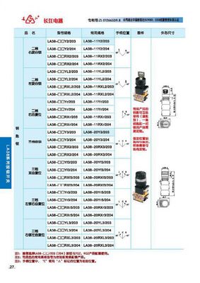 【江陰長(zhǎng)江電器 二檔左旋自鎖 LA38-11YL2/203】?jī)r(jià)格_廠家 - 中國(guó)供應(yīng)商